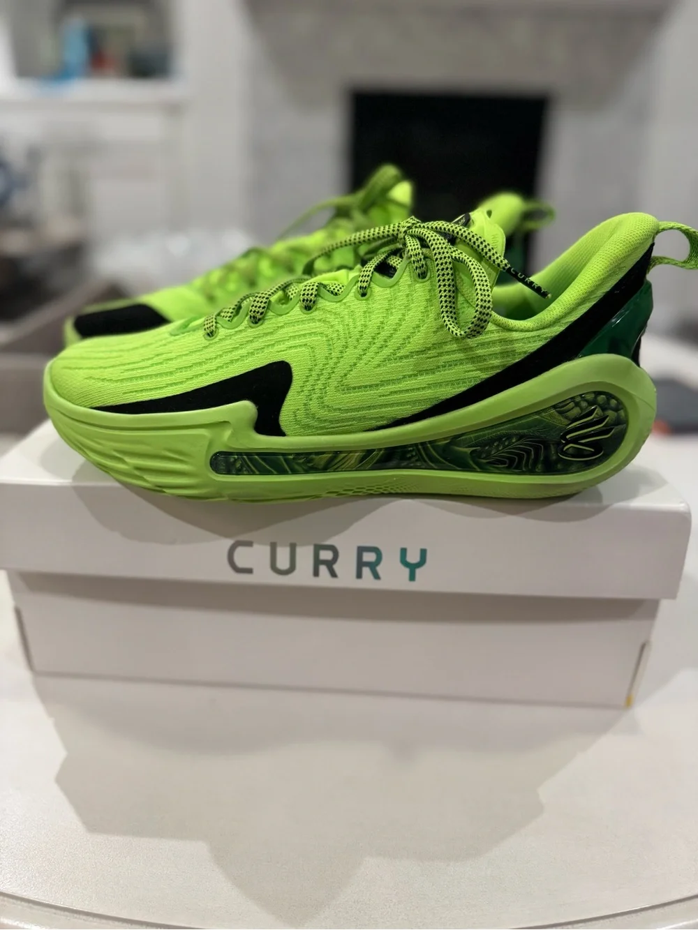 Under Armour Curry 12 Extraterrestrial Neon Green Basketball Shoes